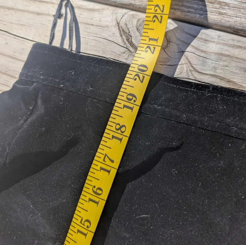 Saint Laurent Skirt Size 6 38 Rive Gauche Black Velvet Pencil Vintage Lined - Picture 10 of 10